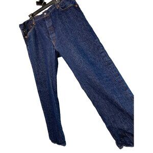 Levi's 501 Men's Button-Fly Original Fit Jeans W44 L30 100% Cotton Dark 7367